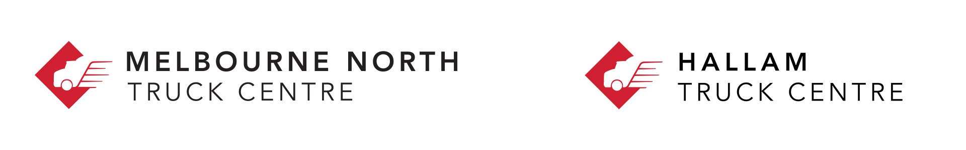 Melbourne North Truck Centre and Hallam Truck Centre logos